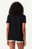 Black Animal Foil Heart Front Tee