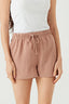 Camel Textured Pull On Short