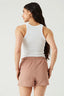 Camel Textured Pull On Short