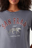 Metal Grey San Fran Leopard Tee