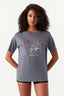 Metal Grey San Fran Leopard Tee