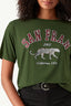 Khaki San Fran Leopard Tee