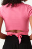 Hibiscus Plain Tie Back Crop Tee