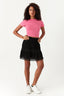 Hibiscus Plain Tie Back Crop Tee