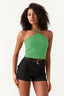Grass Green Gold Ring Top