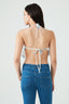 Multi Porcelain Slinky Halter Top