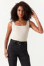 Neutral Square Neck Rib Bodysuit
