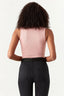 Nude Pink Square Neck Rib Bodysuit