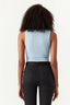 Dusty Blue Square Neck Rib Bodysuit