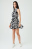 Mono Printed Sleeveless Shirt Dress
