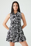 Mono Printed Sleeveless Shirt Dress