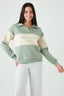 Multi Colour Block Collar Sweat