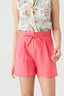 Bright Pink Belted Tailored Short