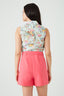 Bright Pink Belted Tailored Short