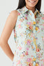 Multi Floral Sleeveless Shirt