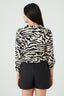 Neutral Printed Elasticated Hem Blouse