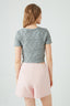 Pink Button Detail Short