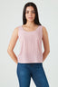 Pink Printed Woven Vest