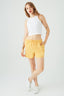 Yellow Drawstring Pull On Shorts