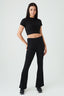 Black Foldover Flares