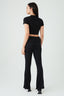 Black Foldover Flares