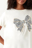 Ivory Animal Bow Front Tee