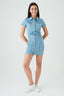 Midwash Denim Button Through Cargo Dress