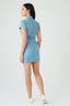 Midwash Denim Button Through Cargo Dress