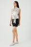 Black Cargo Pocket Bengaline Skirt