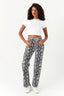 Snake Print Straight Leg Jean