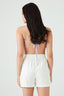 White Linen Pull On Short