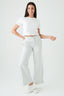 Light Grey Marl Casual Wide Leg Jogger