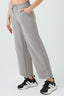 Silver Casual Wide Leg Jogger