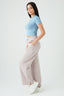 Cloudy Grey Casual Wide Leg Jogger