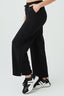 Black Casual Wide Leg Joggers