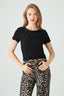 Black Web Jacquard Tee