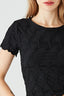 Black Web Jacquard Tee
