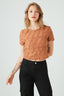 Tan Web Jacquard Tee