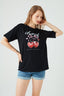 Black Cherry Vibes Slogan Tee