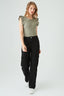 Black Straight Leg Cargo Trousers