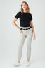 Light Grey Front Pocket Detail Cargo Trouser