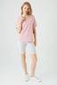 Pink Basic Oversized Cotton Tee