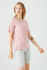 Pink Basic Oversized Cotton Tee
