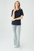 Navy Basic Oversized Cotton Tee