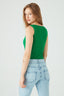 Green Square Neck Rib Bodysuit