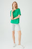 Grass Green Basic Oversized Cotton Tee