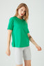 Grass Green Basic Oversized Cotton Tee