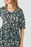 Multi FLORAL TIE FRONT MAXI DRESS