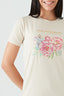 Neutral Dreams Happen Flower Tee
