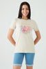 Neutral Dreams Happen Flower Tee